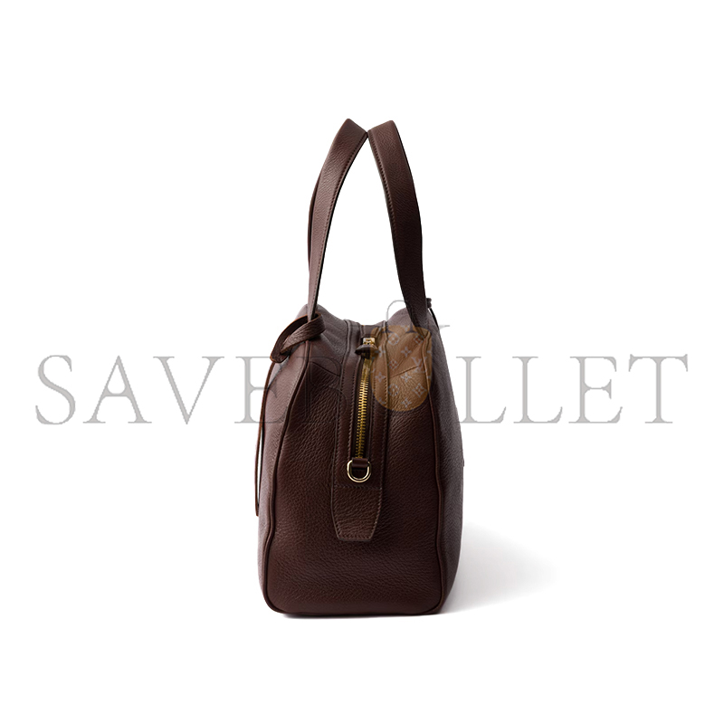 Pra*a large leather top-handle bag 1bb148 (33*22*14cm)